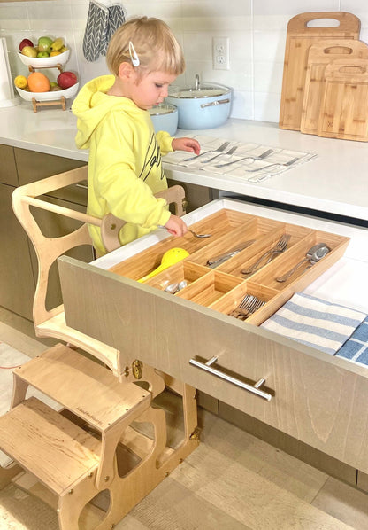 Helper stool for kitchen